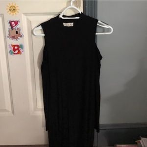 Black Cold Shoulder Dress